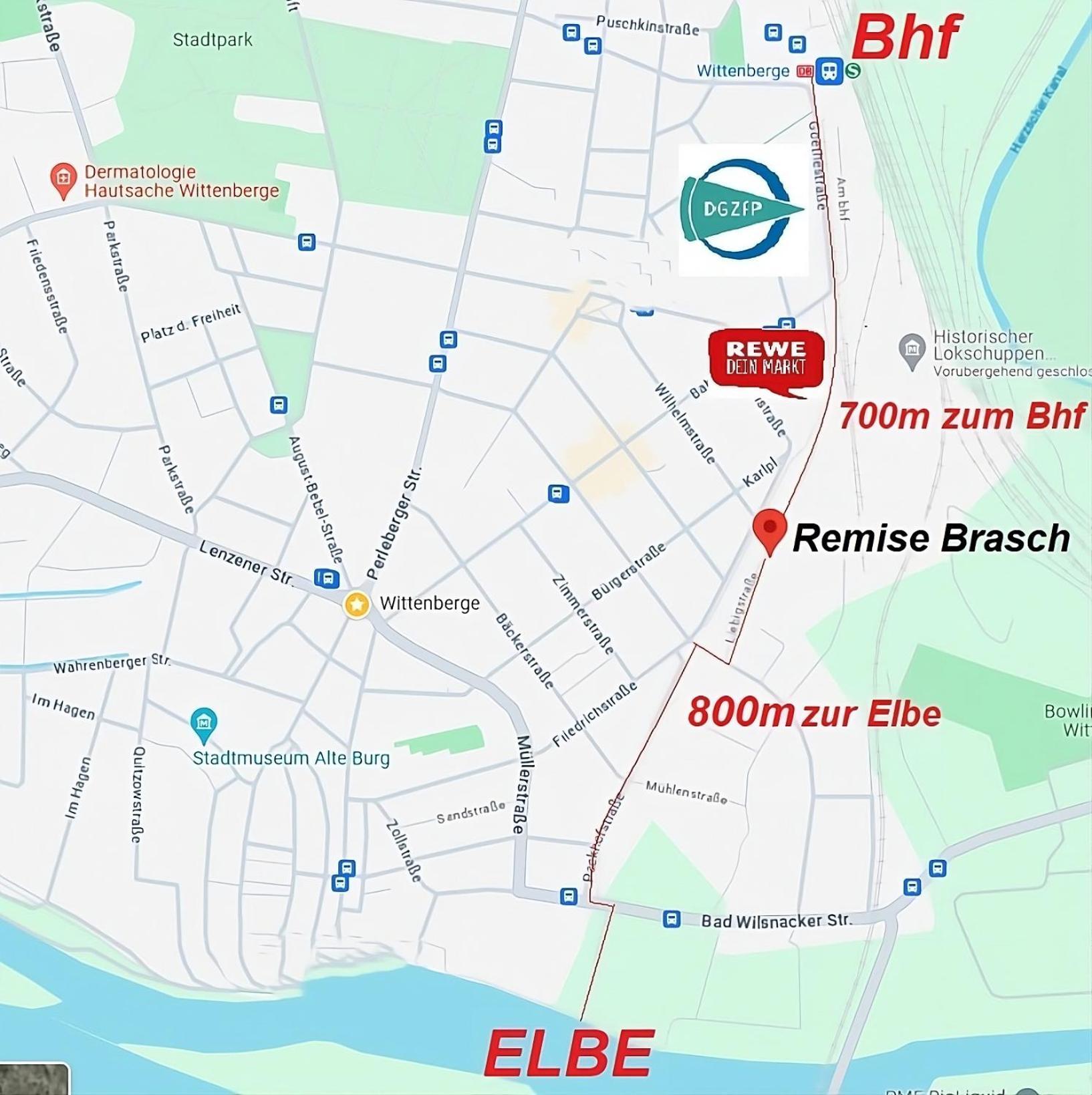 Remise Brasch - Zwischen Bahnhof Und Elbe Apartment Wittenberge Bagian luar foto